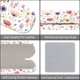 thumbnail image 3 of Estuche rígido para gafas con diseño de flores, de cuero, para gafas de sol, delgado, portátil, con tapa tipo almeja, funda protectora, funda con paño de limpieza., 3 of 9