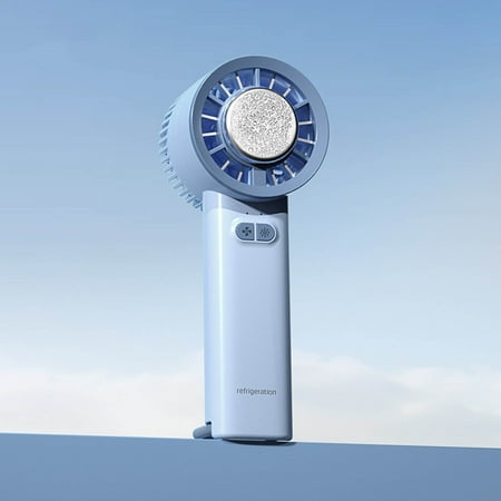 

Fan (Loanword) New Handheld Portable Iced Fan Small Desktop Semiconductor Turbine Mini Usb Fan 1800mah Charging