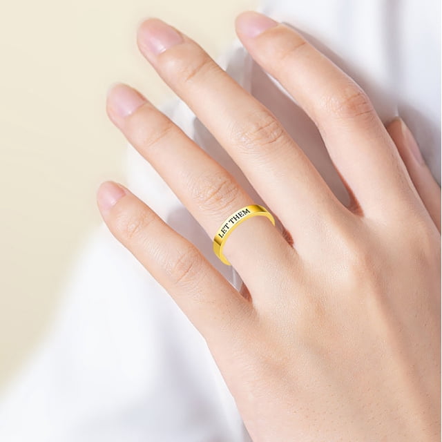 Bagues Gravées Inspirantes pour Encouragement Bijoux Motivants pour et Tres Chers Rappel de Force