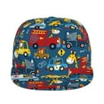 thumbnail image 2 of Haiem Vehicles Cartoon with Funny Drivers Classic Snapback Cap Flat Bill Hat Baseball Cap Adjustable Size Cotton Dad Hat, 2 of 9