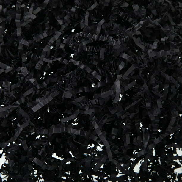 Bolsa de regalo Fulmoon, papel triturado, 1,35 kg, color negro arrugado