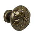thumbnail image 2 of GlideRite 1-1/8 in. Round Snowflake Cabinet Knob, Antique Brass, 2 of 5