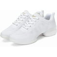 thumbnail image 2 of Women's Jazz Shoes Lace-up Sneakers Modern Dance Shoes Platform Walking Dance Shoes-009, 2 of 12