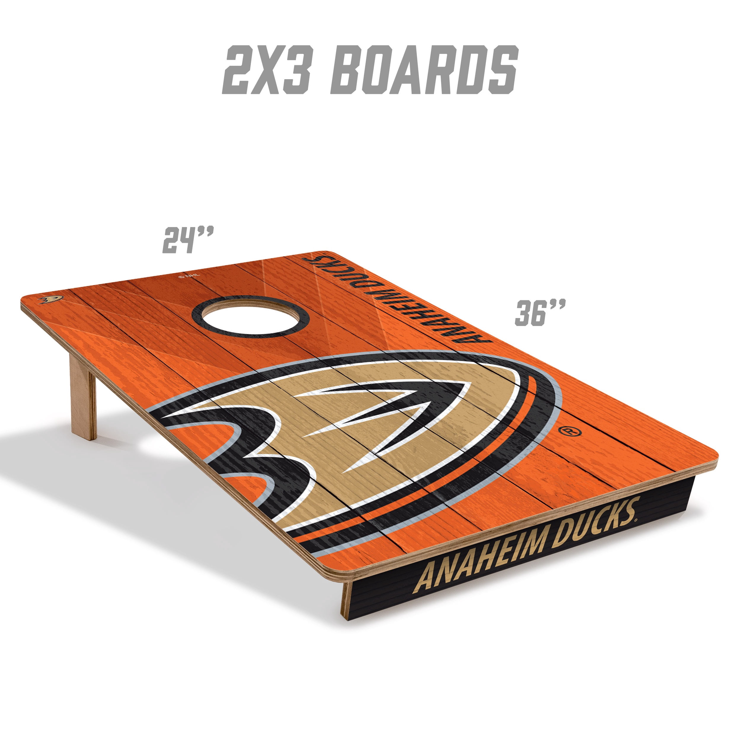 YouTheFan NHLAnaheim Ducks 2' x 3' Cornhole Game