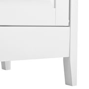 Homy Casa Modern 6 Drawer Dresser, Space-Saving Design for Bedroom Storage, White
