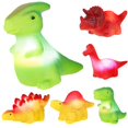 thumbnail image 2 of 6Pcs Light Up Bath Toys Colorful Dinosaur Bath Toy Cute Cartoon Waterproof, 2 of 8
