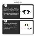 thumbnail image 2 of Naiovety Manillar de freno para bicicletas, piezas modificadas profesionales, componente de ciclismo, palancas de freno para bicicletas, accesorios de Bicicletas eléctricas Negro Naiovety OD025286-03, 2 of 6
