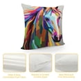 thumbnail image 4 of Shiartex  Horse Throw Pillow Covers Cool Pillowcases with Artistic Animals Pattern for Women Men Girls Boys Sofa Couch Home Square Decorative Cushion Cover with Hidden Zipper, 4 of 5
