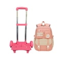 thumbnail image 5 of Wadan 17-Inch 6-Wheel Rolling Daily School Backpack – Stylish Trolley & Shoulder Bag for Girls, 5 of 9