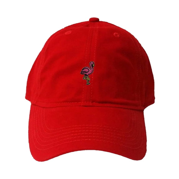 Go All Out Adult Flamingo Embroidered Deluxe Dad Hat
