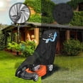 thumbnail image 5 of HOMEIORA 1Pack Lawn Mower Cover, 210D Oxford Cloth Outdoors Lawn Mower Cover, with Night Reflective Strips, for Outdoor, Anti UV & Mildew & Dust & Water, 76" x 42" x 25", 5 of 9