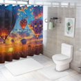 thumbnail image 7 of Orinice Balloons Sunset Field Bathroom Decor Set Polyester Fabric Shower Curtain Set with Hooks 60x72, 7 of 7