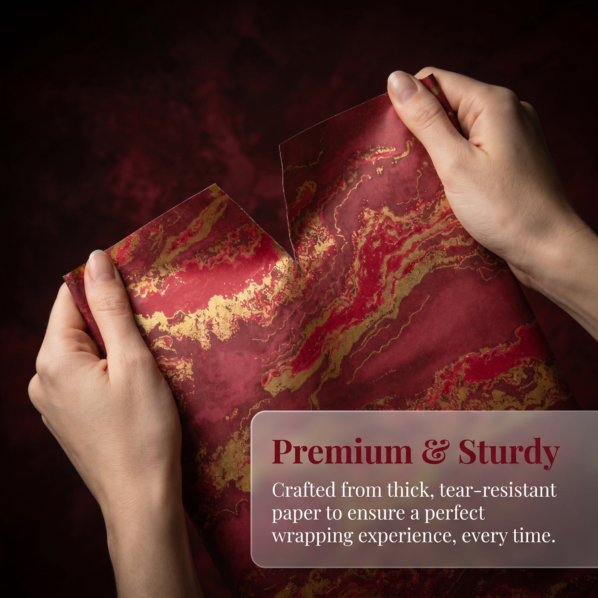 Unique Bargains Flowing Cloud Pattern Gift Wrapping Paper for Occasions Red 27.6"x 19.7"