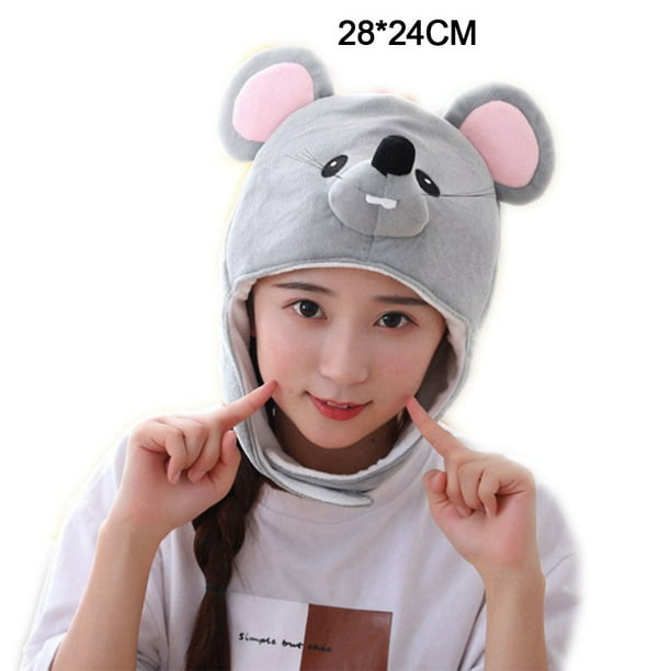 Plush Faux Fur Animal Rat Hat Cap Soft Warm Winter Headwear Fun Cute ...