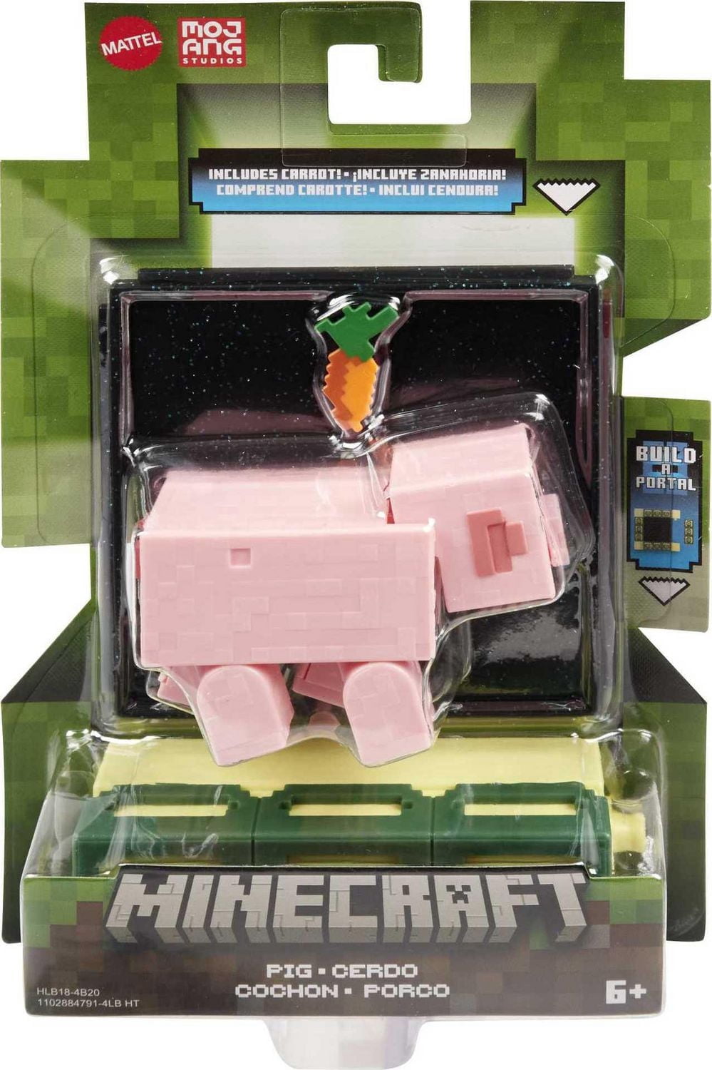 Minecraft Créer-Un-Bloc Pig Figurine