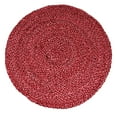 thumbnail image 2 of 5 ft Red Round Area Rug for Living Room Braided Non-slip Reversible Cotton Chindi Handwoven Rug by MystiqueDecors - 5', 2 of 8