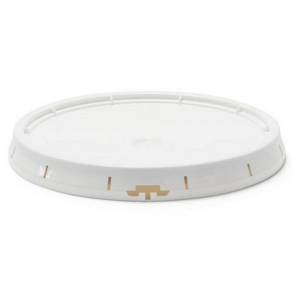 Berry Plastics Gasket Tear Strip Lid for Pail Containter w/ Handle, 5-Gallon, White | 48/Case