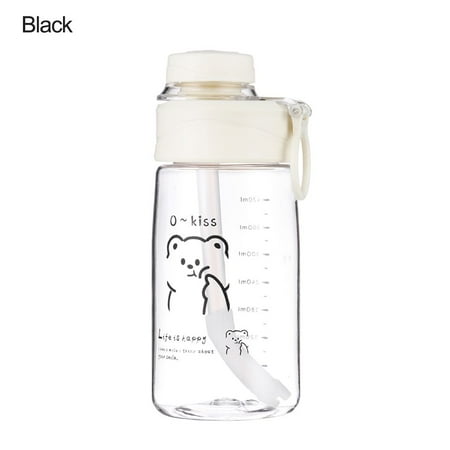 

Student Portable Adult Jugs Water Bottle Drink Cup Travel Kettle Sports BLACK