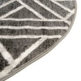 thumbnail image 6 of Unique Loom Matrix Trellis Collection Area Rug - Motif (8' Round Gray/Ivory), 6 of 7