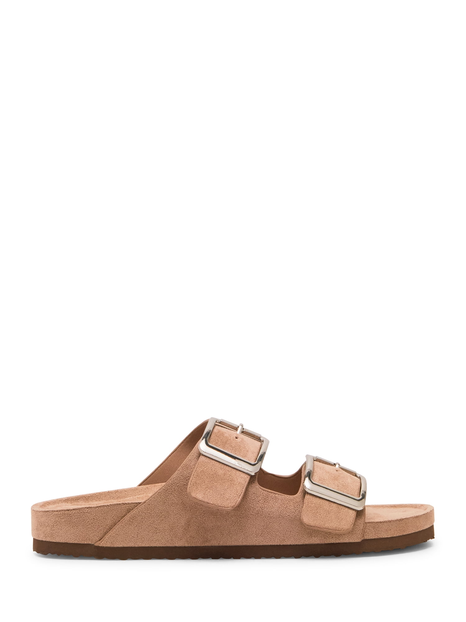 Madden Girl Women's Bodie Two Strap Buckle Footbed Sandals