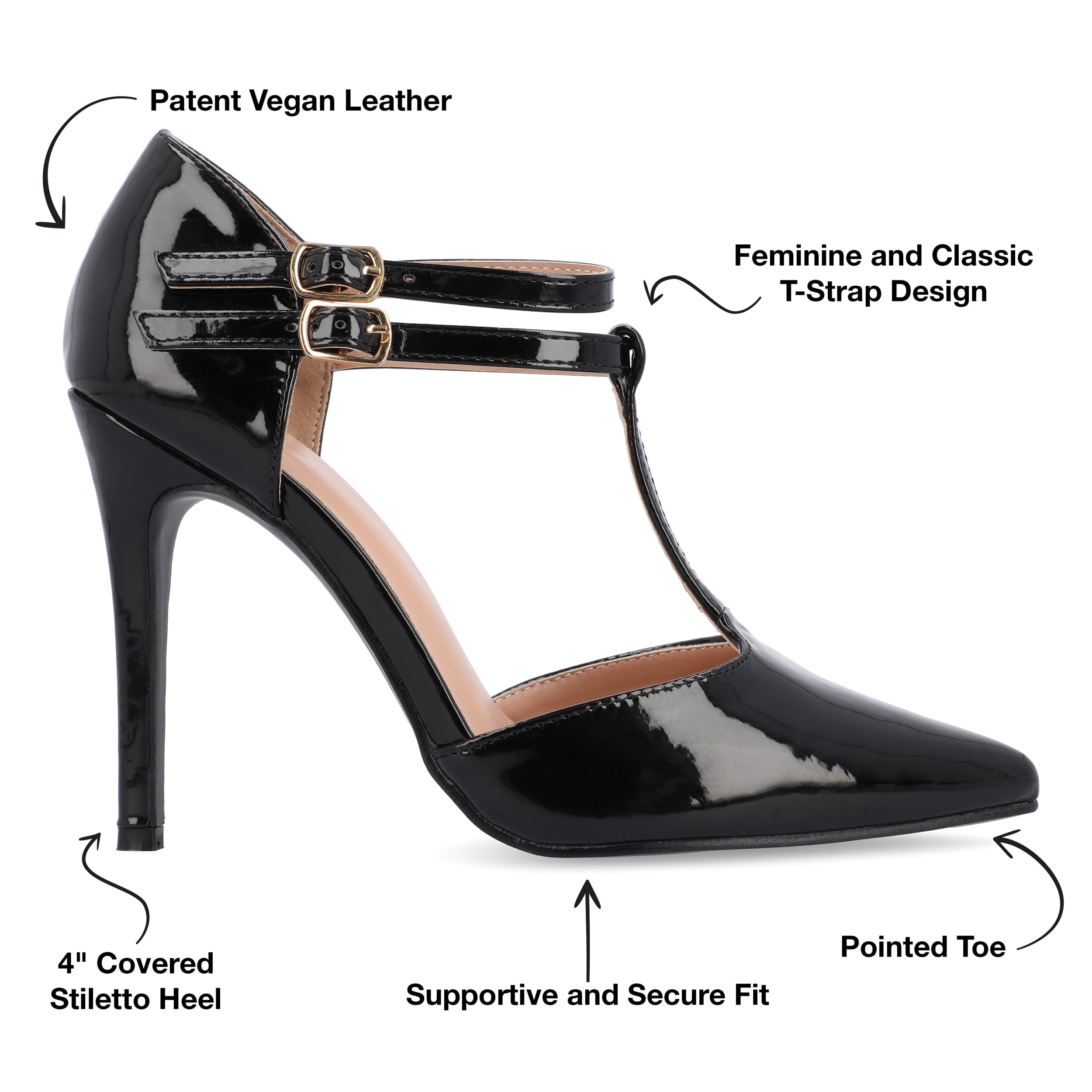 Journee Womens Tru Pointed Toe High Stiletto Pumps, Widths Available