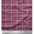 thumbnail image 1 of Soimoi Poly Georgette Fabric Plaid Check Print Fabric by The Yard 52 Inch Wide, 1 of 3