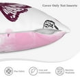 thumbnail image 6 of LNWH Pink Butterflies Throw Pillow Covers, Square Soft Linen Decorative Pillow Cases, 18"x18" Inch, 6 of 8