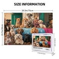 thumbnail image 5 of 1000 PCS 1000 Piece Wooden Puzzle The Dog In The Bedroom,Stress Relieving Puzzle,Funny Dog Wood Puzzle,Unique Artwork For Adults,Impossible Hard Difficult Challenging Puzzles,Gift For Dog Enthusiast, 5 of 6