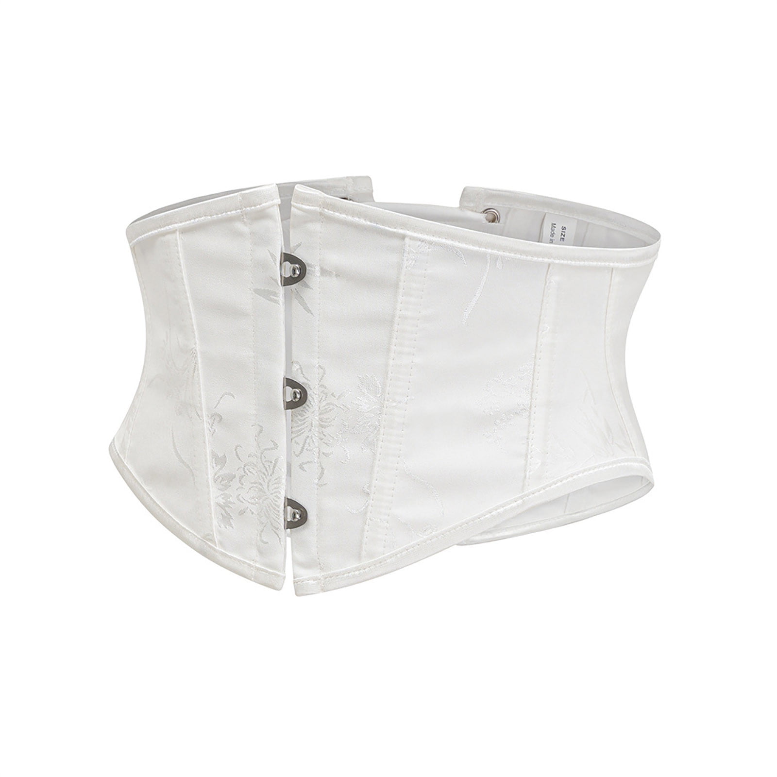 white lace up corset belt
