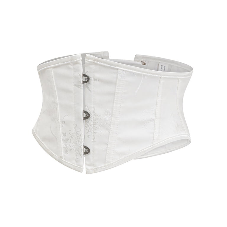 CORSET Belt for Women  09 White White Thorns Leather Corset Belt - ARIA MARGO main image 4