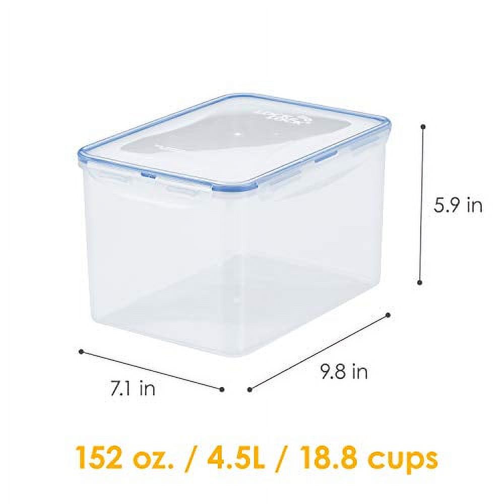 LocknLock Storage Food Storage Container, 18.8-Cup, Clear - image 3 of 12