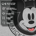 thumbnail image 4 of Boy's Mickey & Friends Checkered Mickey Mouse Portrait Graphic Tee Athletic Heather Medium, 4 of 10