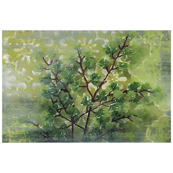Marmont Hill - "Green Sensation I" by Irena Orlov Painting Print on Wrapped Canvas
