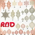 thumbnail image 6 of RN'D Christmas Snowflake Ball Ornaments - Christmas Hanging Snowflake and Ball Ornament Assortment Set with Hooks (Yellow & Rose Gold), 6 of 6