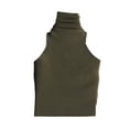 thumbnail image 4 of Figura de acción a escala 1:12, ropa para mujer, camiseta sin mangas, cuello alto, minidisfraz de muñeca Verde, 4 of 9