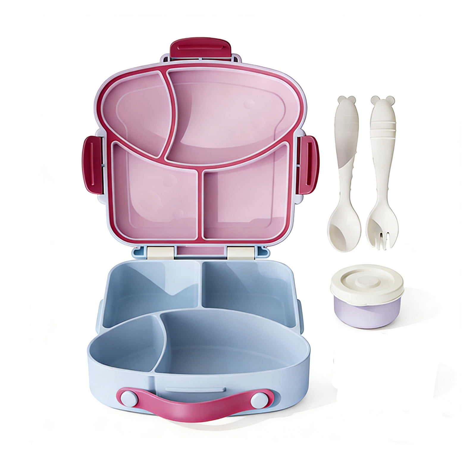 THE Lunch Box Bento Box with Compartments, Leakproof Sandwich & Food Container, Microwave & Dishwasher Safe