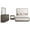 Taupe Oak/Cream - 4-Piece, variant on Durango 4-piece Queen Bedroom Set Smoked Peppercorn