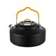 thumbnail image 2 of Tetera para acampar al aire libre de 1 litro con pico corto, resistente y duradera. Negro, 2 of 9