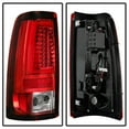 thumbnail image 3 of Spyder Chevy Silverado 1500/2500 99-02 (Not Fit Stepside) / GMC Sierra 1500/2500/3500 99-03 Version 2 LED Tail Lights - Red Clear Fits select: 1999-2001,2003-2007 CHEVROLET SILVERADO, 3 of 7