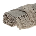 thumbnail image 4 of HomeRoots 476223 Jeté Tissé à Franges Beige Tufté, 4 of 4