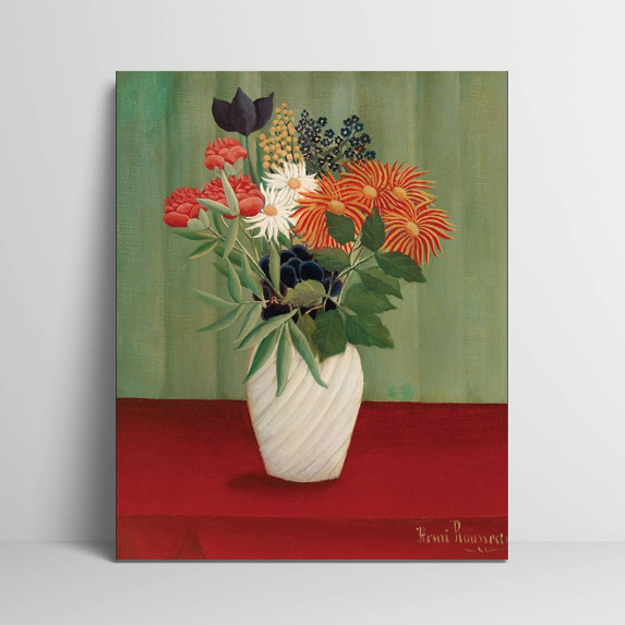 FERRISA Beautiful Flower Canvas Wall Art, Framed Canvas Prints,Canvas Prints for Living Room Bedroom Office Decor, House Warming Decoration, 8×10 Inch