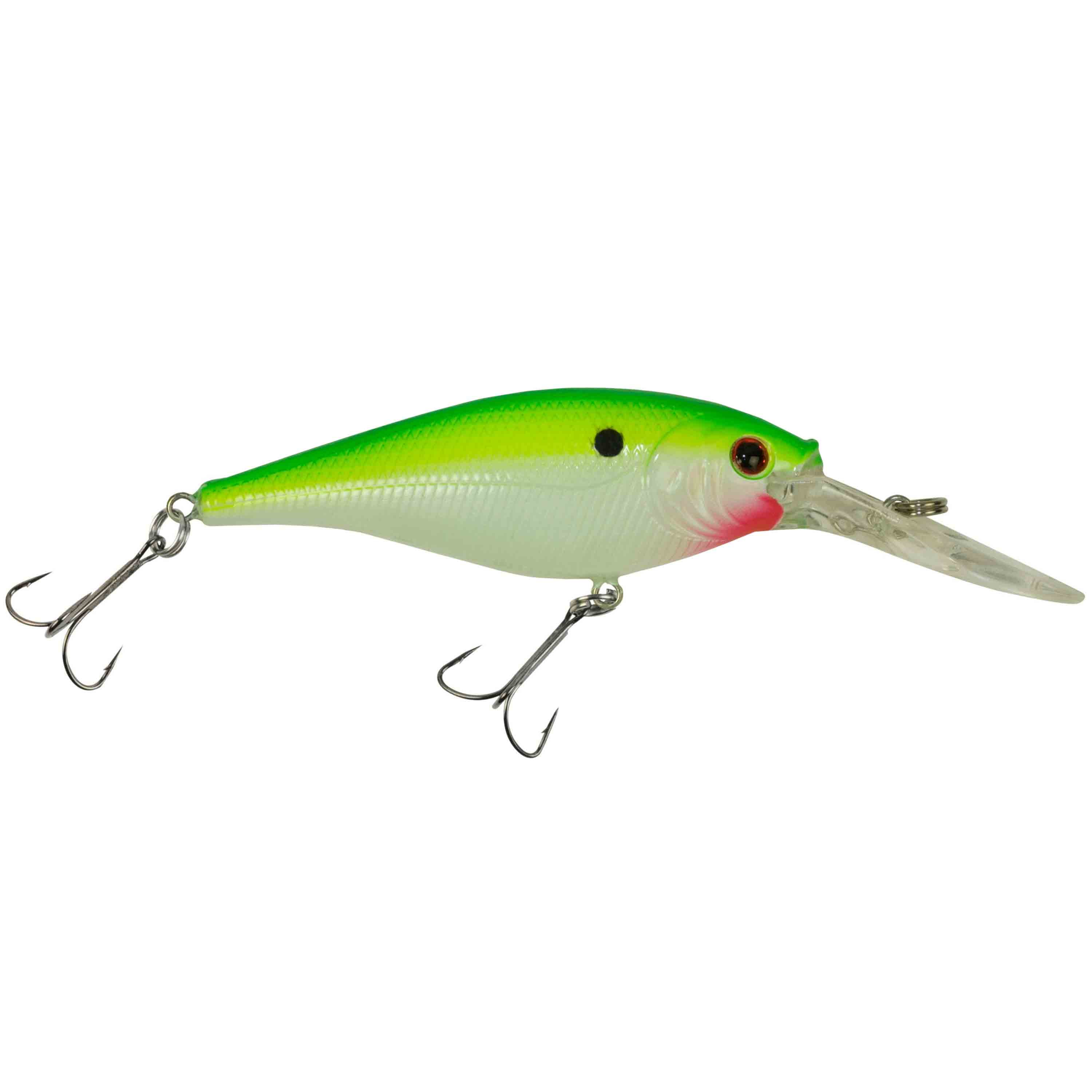 (2 pack) Berkley Flicker Shad Fishing Lure, Chartreuse Pearl, 1/2 oz