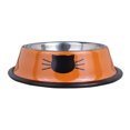 thumbnail image 3 of Cuencos antideslizantes para gatos JAMW acero inoxidable irrompibles alimentador grueso, 3 of 5