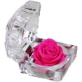 thumbnail image 1 of ZOUSSIQI Ring Box Jewelry Case Storage Box Ring Holder for Valentines Engagement Birthday, Rose Red CA919-30072, 1 of 7