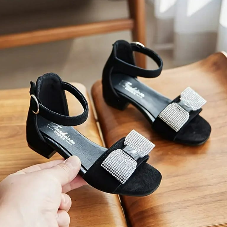 Black Years Girls Sandal Justice Black Sparkly Sandals Girls Shoes