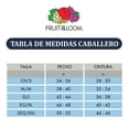 thumbnail image 4 of Playera Fruit Of The Loom para Hombre, Cuello Redondo Manga Corta Blanco Talla CH, 4 of 4
