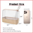 thumbnail image 2 of Bolsa de Maquillaje RSRSLEII Boho Pequeña Transparente de PVC Impermeable con Asa, 2 of 8