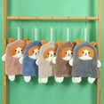 thumbnail image 4 of Towel Dog Pattern Coral Fleece Strong Water Absorption Fast Drying Hanging Hand Towel Blue, 4 of 9