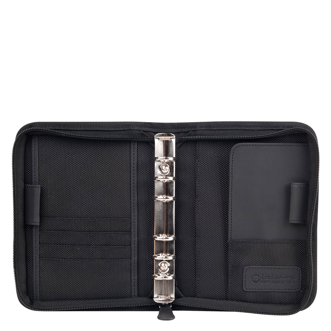 FranklinCovey Friday Nylon Zipper Binder (Pocket Size, Black)