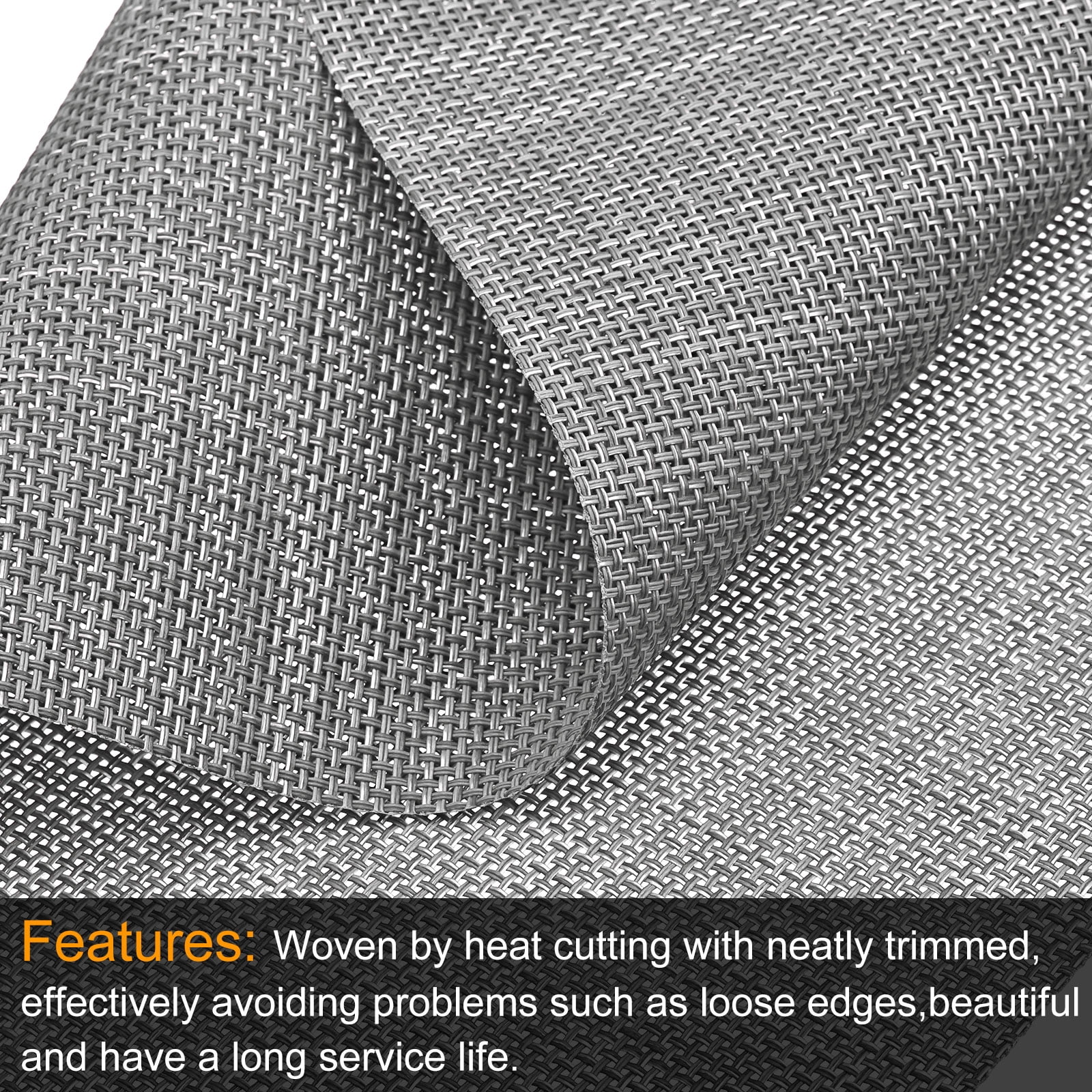Unique Bargains Durable PVC Washable Woven Place Mat for Dining Tables and Home Use Beige